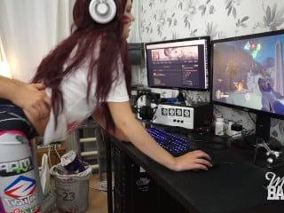 D.Va having a quickie while gaming