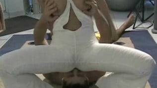 One piece suit face sitting with Tiffany