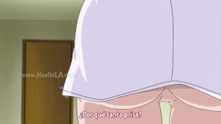 Hentai mom caught her slutty step daughter with cum