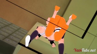 Naruto gives Kiba a blowjob