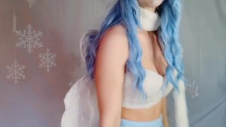 Winter fairy makes you jerk off to her!