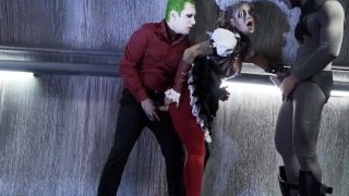 Harley Quinn Fucked By Joker & Batman